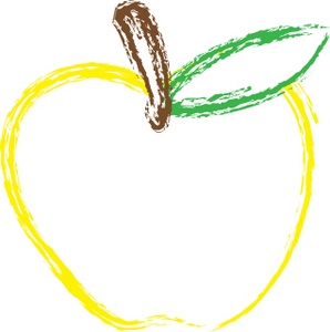 Clip Art Illustration Of A Yellow Apple Clipart Illustration By Rosie
