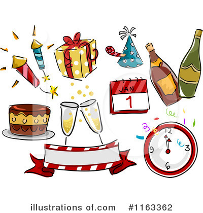Royalty Free Rf New Year Clipart Illustration 1163362 By Bnp Design