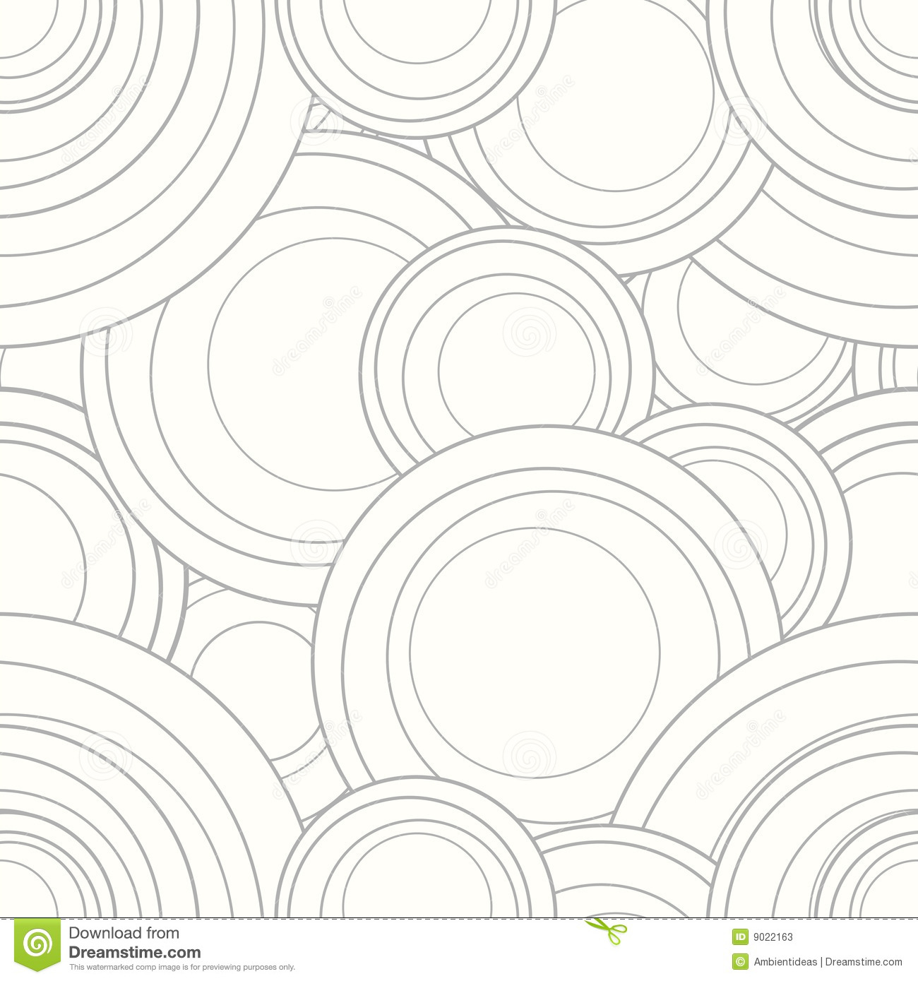 Stock Images Of   Vector Interlocking Circles Repeat Tile Pattern