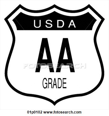 Usda Grade Aa View Large Clip Art Graphic