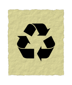 Recycled Paper Symbol Clip Art At Clker Com   Vector Clip Art Online