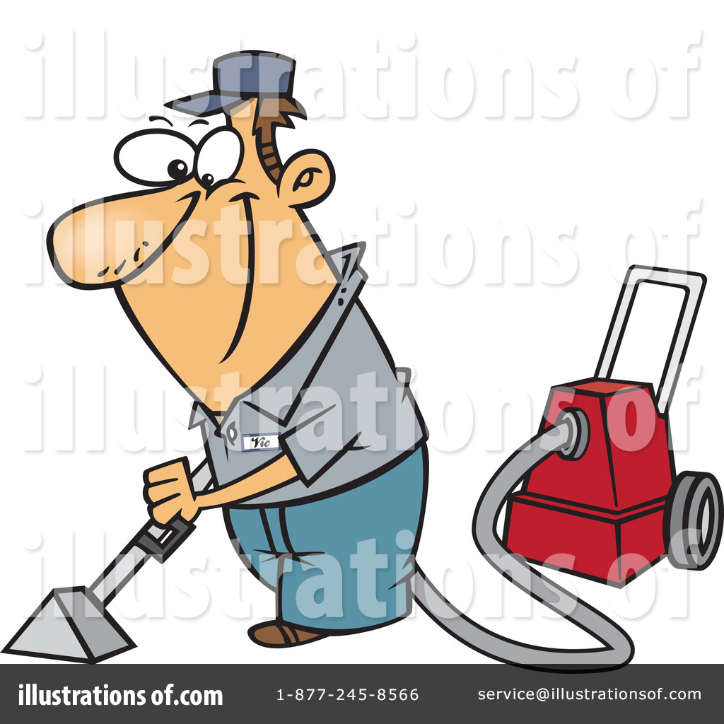 Royalty Free Rf Carpet Cleaner Clipart Illustration By Ron Leishman
