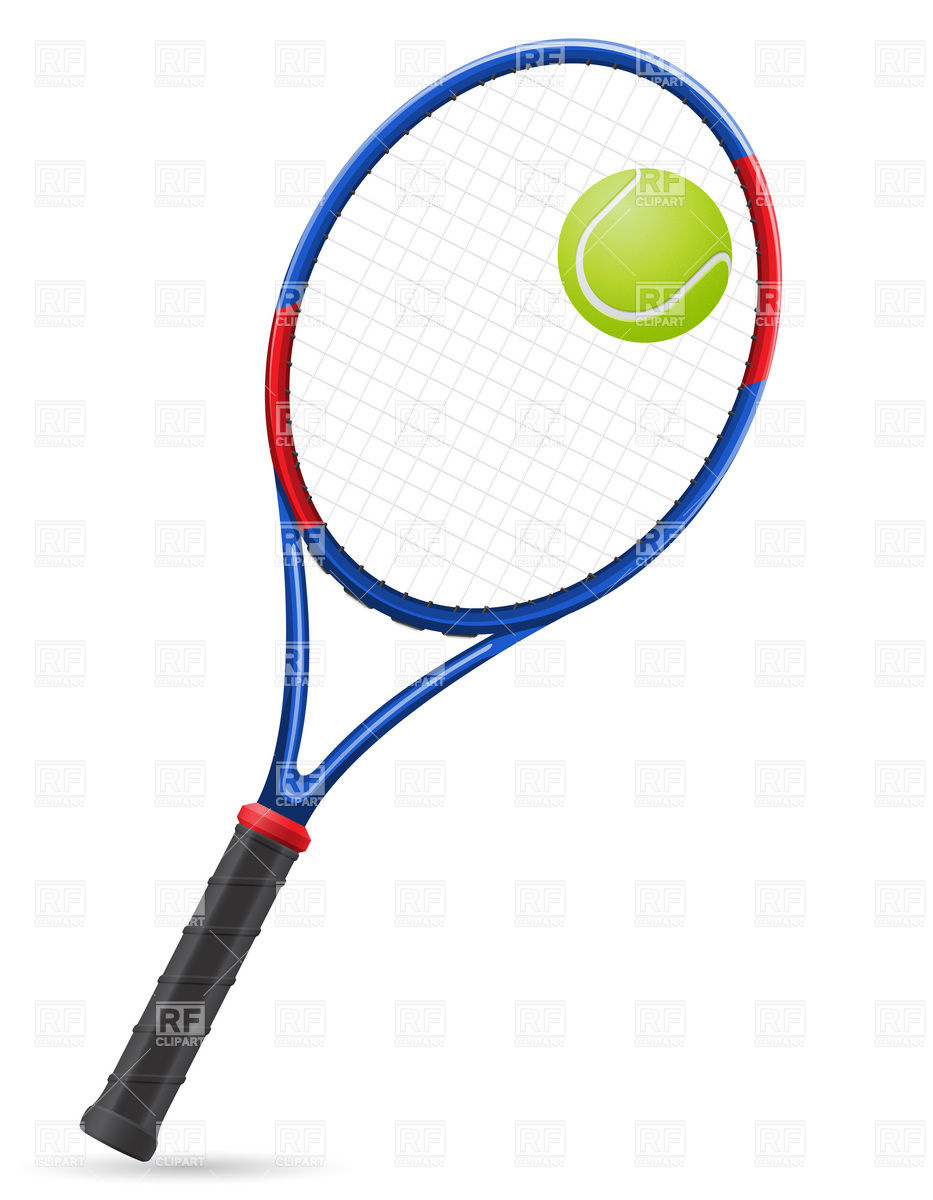 Tennis Racket And Ball Download Royalty Free Vector Clipart  Eps