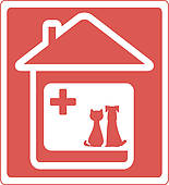 Clipart Of Veterinary Icon With Medicine Sign