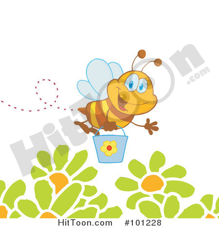 Flying Bee Clip Art
