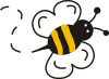 Flying Bumble Bee Clip Art