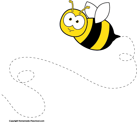 Home Free Clipart Bee Clipart Flying Bee