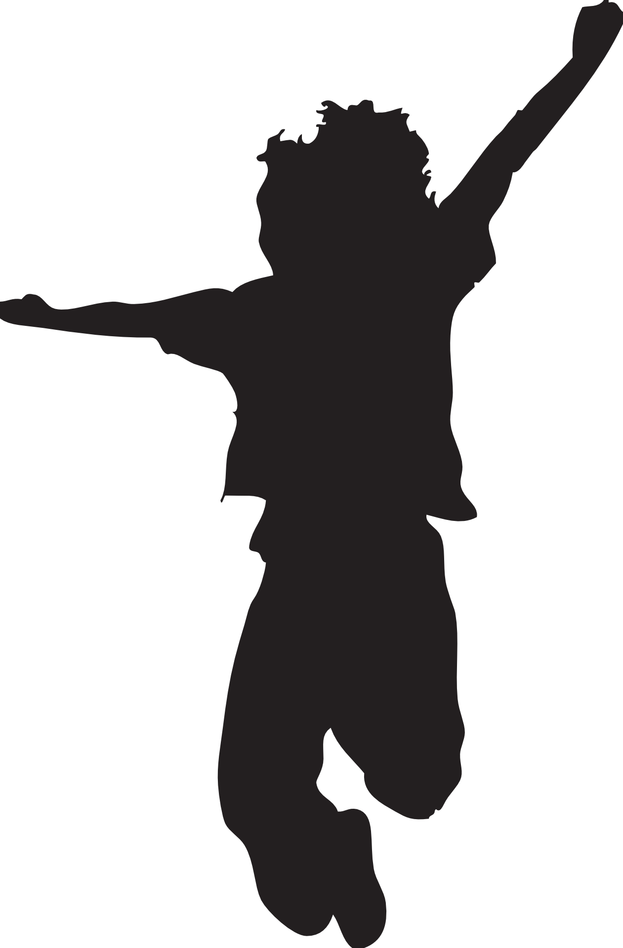 Jumping Silhouette   Clipart Best
