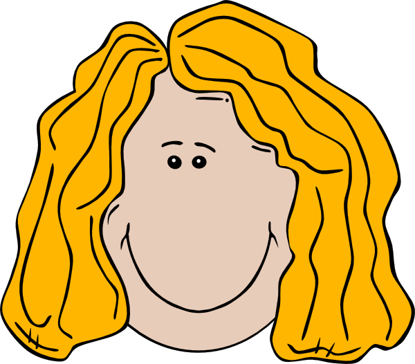 Lady Face Cartoon Clip Art At Clker Com   Vector Clip Art Online