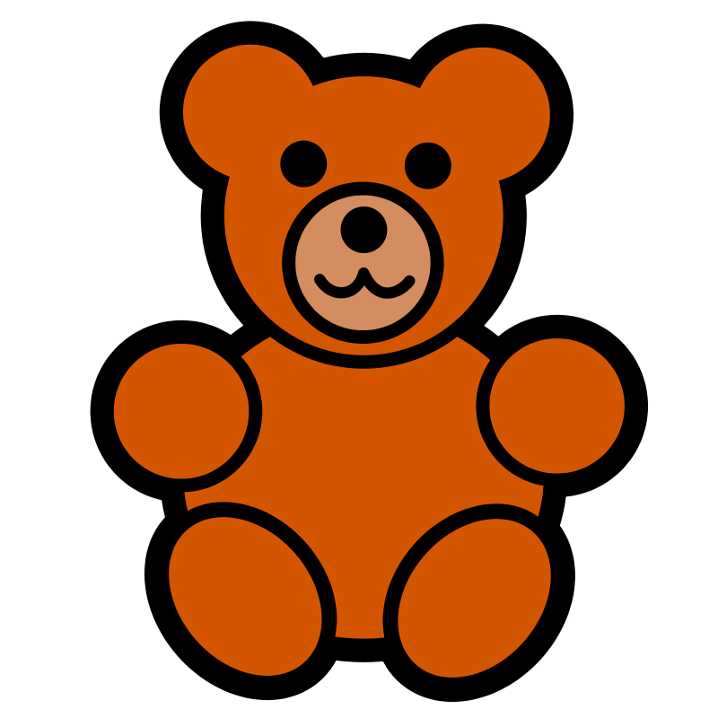 Pitr Teddy Bear Icon   Free Images At Clker Com   Vector Clip Art