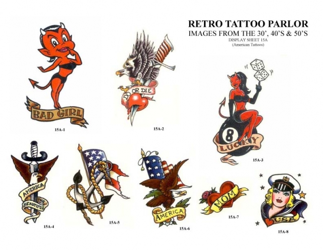Retro Tattoo Parlor Clipart