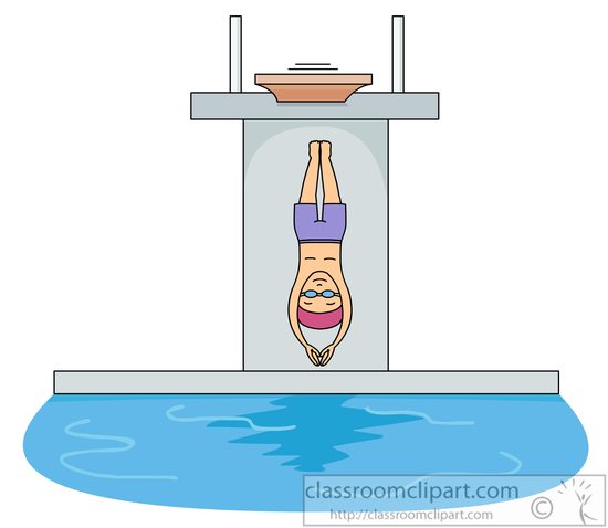 Download Diving In Swimming Pool Clipart 61610
