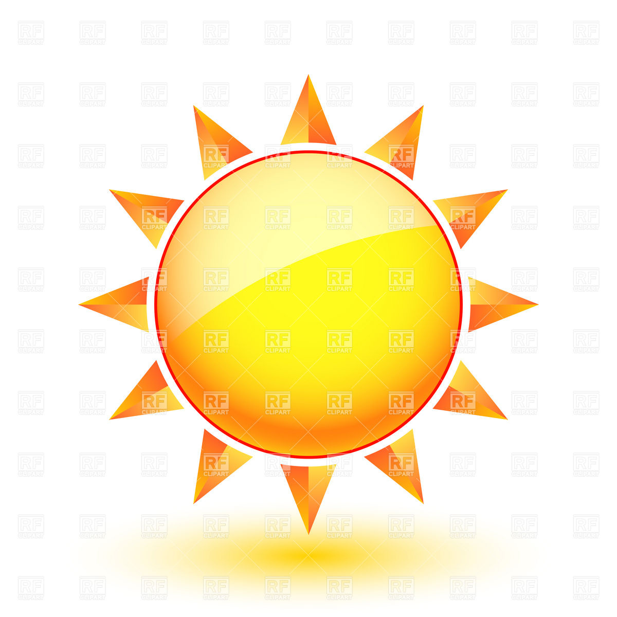 Icon   Sunny Weather 6996 Download Royalty Free Vector Clipart  Eps