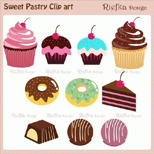 Pastry Clipart Sweet Pastry Clipart