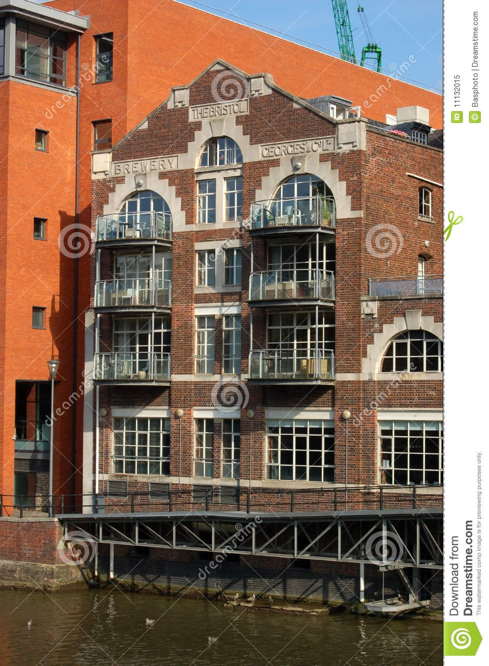 The Former Brewery Building Overlooking Bristol S Avon River  Built In