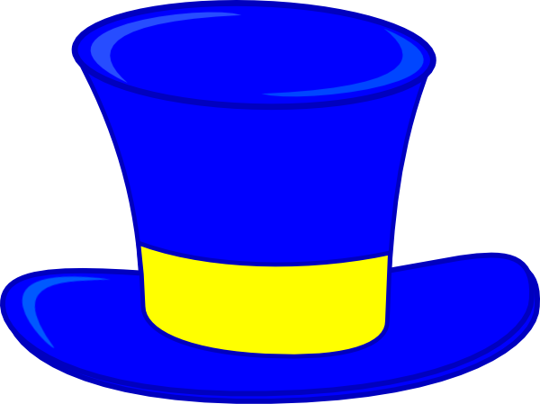 Blue Top Hat Clip Art At Clker Com   Vector Clip Art Online Royalty