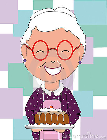 Grandma Cooking Clipart Grandma Has Cooked Cake 20411038 Jpg