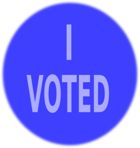 Blue Vote Sign Clip Art  Png And Svg