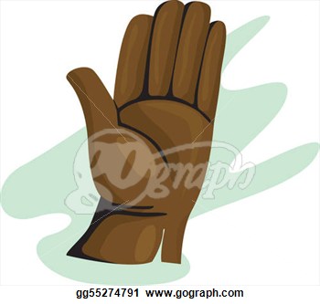 Clip Art   Illustration Of A Gloves Made Of Leather  Stock