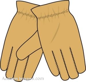 Clip Art Of A Leather Gloves