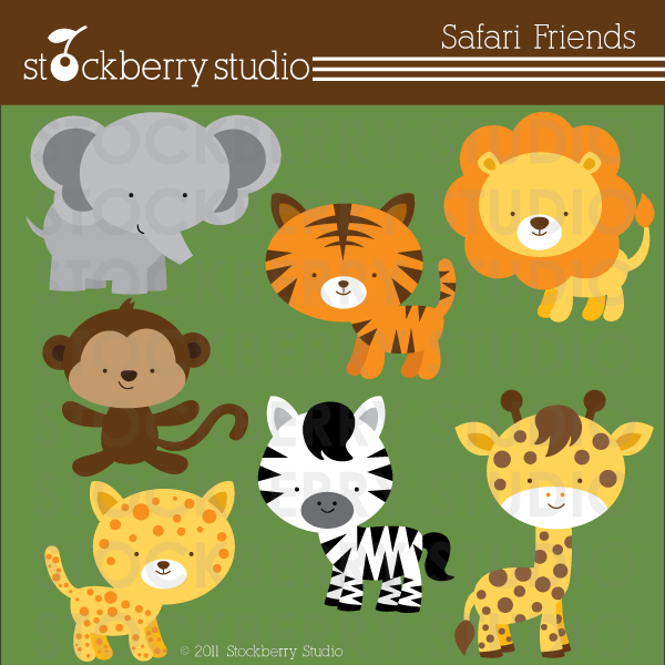 Safari Friends Clipart