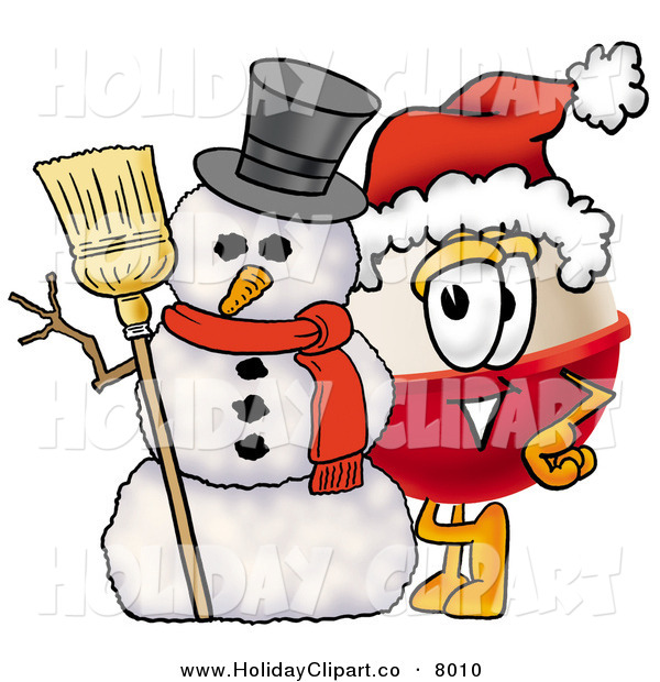 Of A Smiling Fishing Bobber Mascot Cartoon Character Wearing A Santa