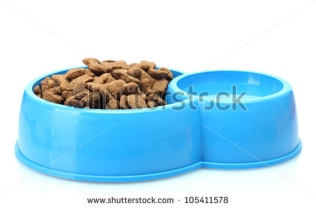 Dog Food And Water Bowl Clipart Dry Dog Food And Water In Blue