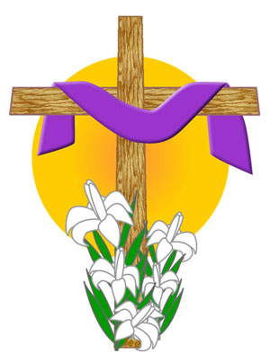 Small Image To Enlarge This Beautiful Draped Easter Cross Clip Art