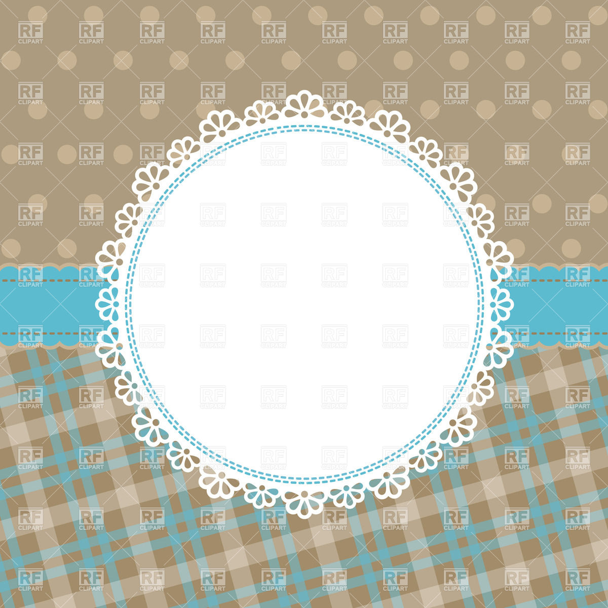 Blank Lace Round Frame Download Royalty Free Vector Clipart  Eps