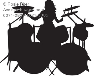 Female Guitarist Silhouette Clipart   Free Clip Art Images