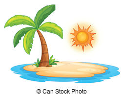 Desert Island   Illustration Of A Desert Island