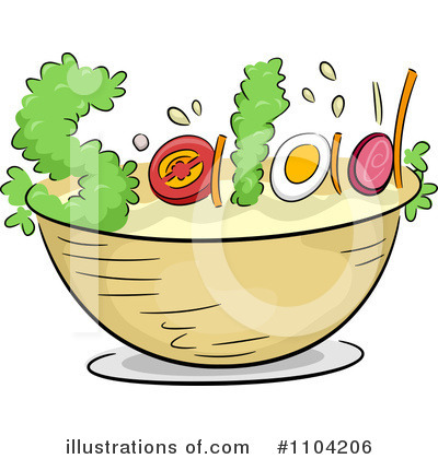 Salad Clipart  1104206 By Bnp Design Studio   Royalty Free  Rf  Stock