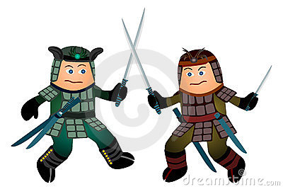 Samurai Sword Fight Stock Photo   Image  23908190