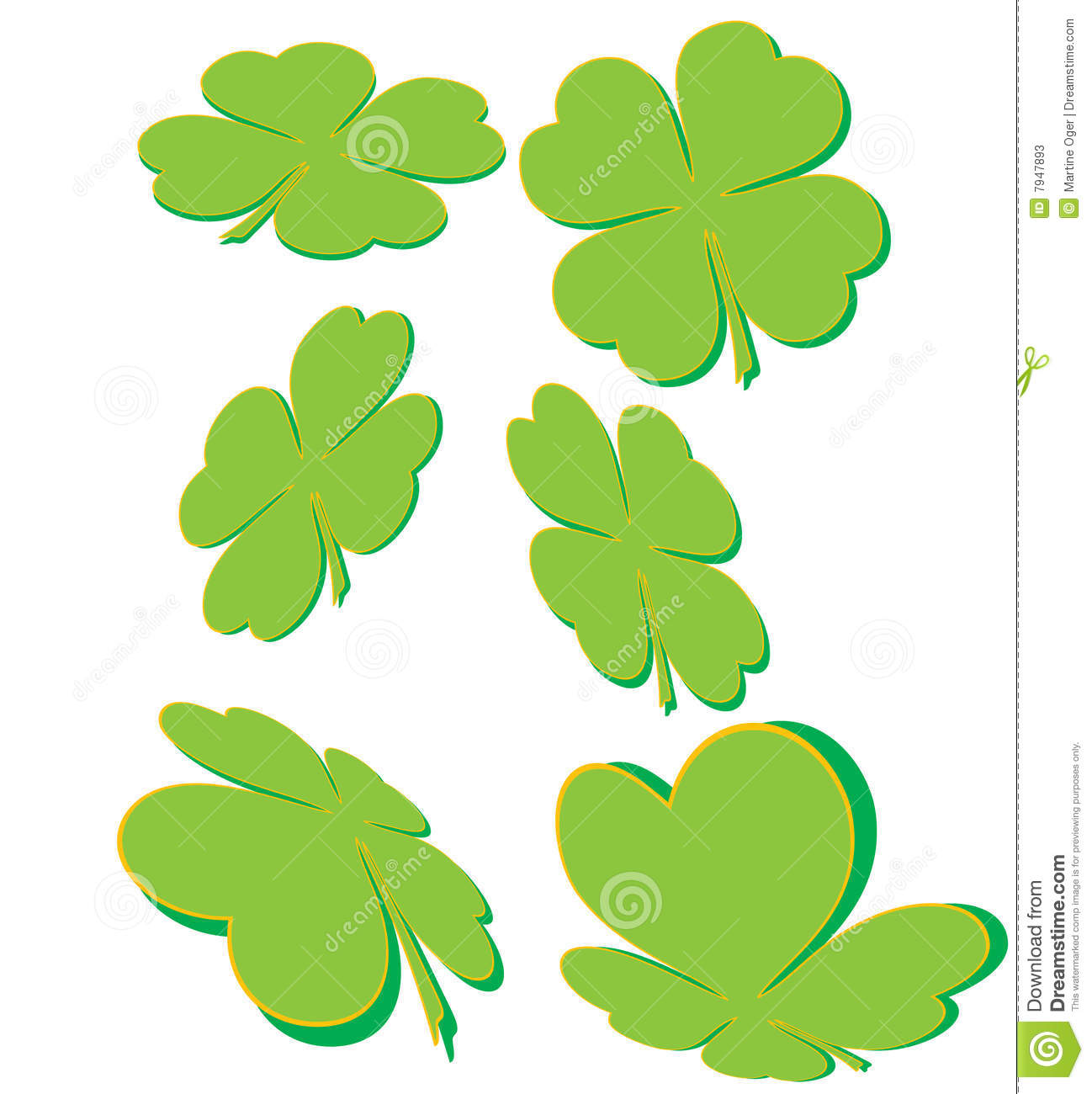 Clover Shapes Stock Photos   Image  7947893