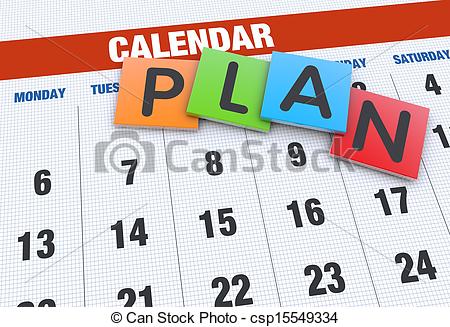 Event Planning Clipart Calendar Planning Concept