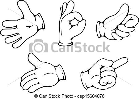 Vector   People Hand Gestures   Stock Illustration Royalty Free