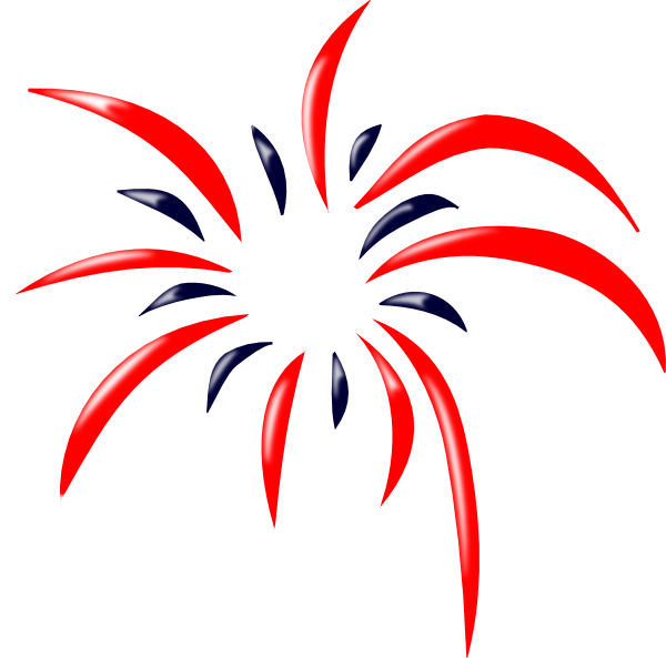 Red White And Blue Fireworks Clipart   Clipart Panda   Free Clipart