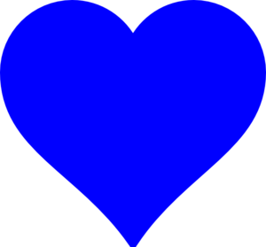 Blue Heart Clip Art  Png And Svg