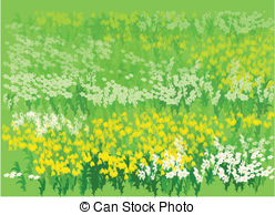 Flower Bed Clipart Vector