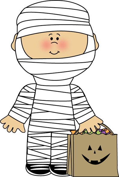 Mummy Boy Clip Art Image   Boy Dressed As A Mummy For Halloween With A