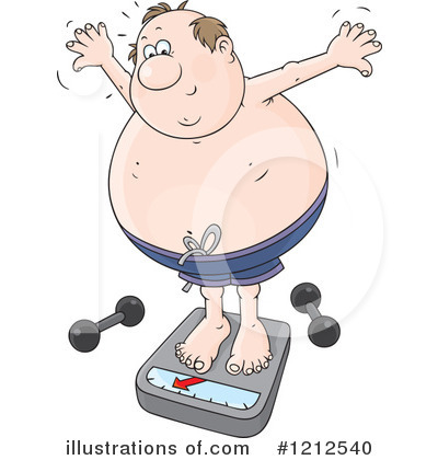 Overweight Clipart  1212540 By Alex Bannykh   Royalty Free  Rf  Stock