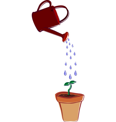 Watering Can And Pot Vector By Wishfulythinkin   Image  407706