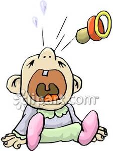 Screaming Baby   Royalty Free Clipart Picture
