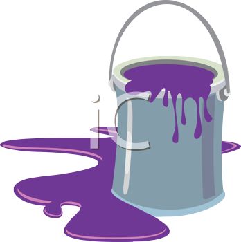 Spilled Paint Can Clipart Cartoon Of Spilled Latex Paint