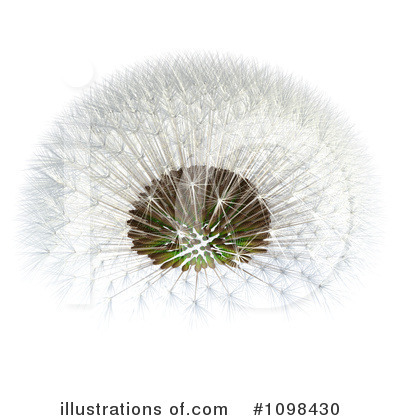 Dandelion Clipart  1098430 By Leo Blanchette   Royalty Free  Rf  Stock