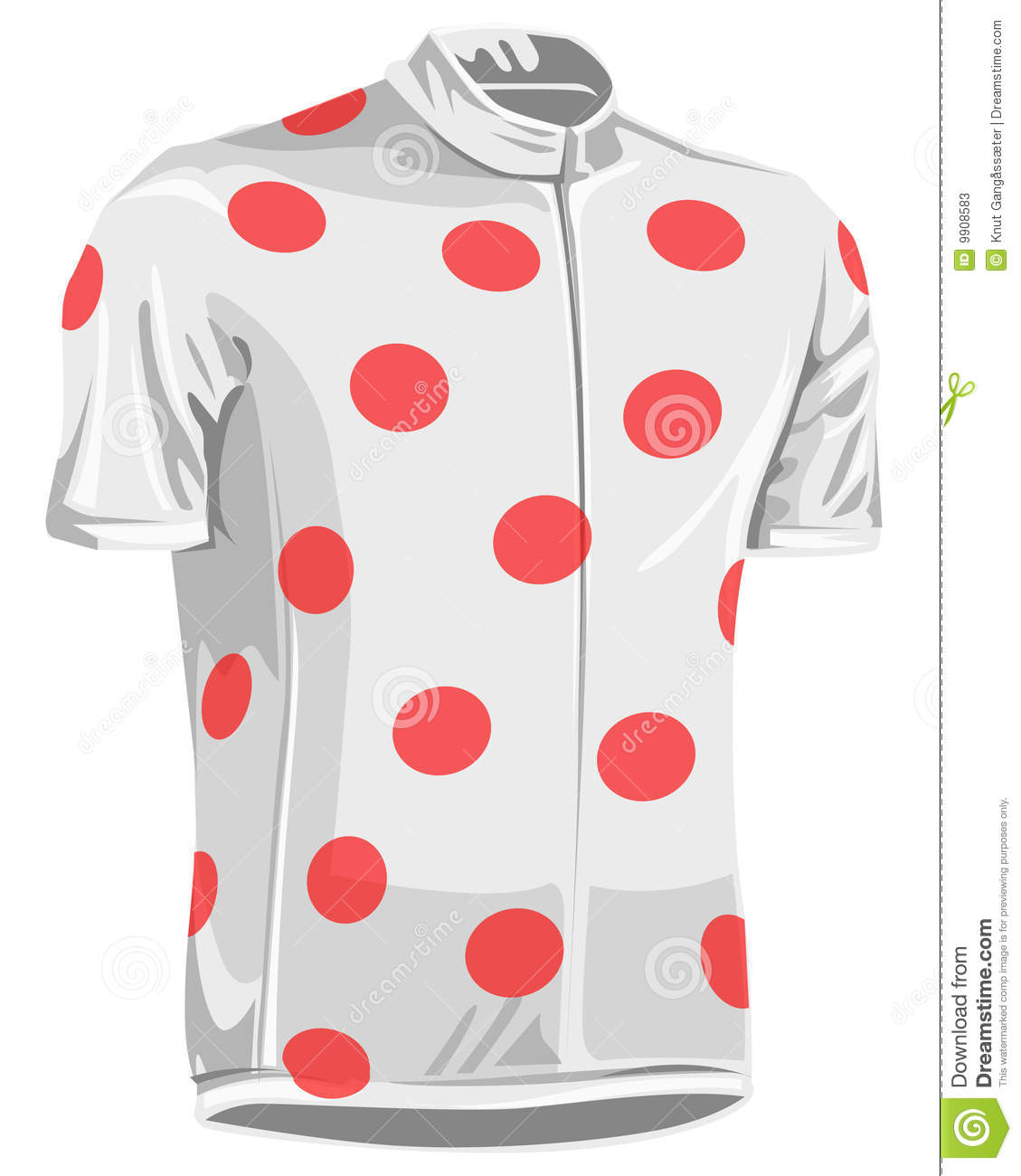     Pattern Bicycle Jersey Used In Tour De France By Professional Riders