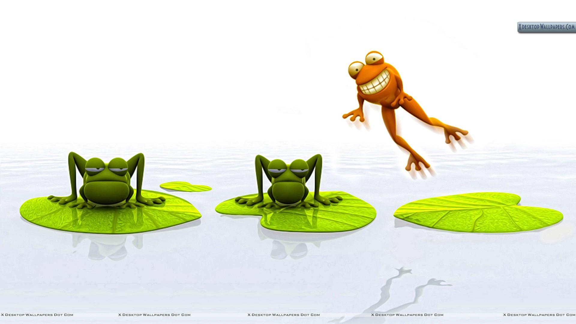 3d Jumping Frog Wallpaper