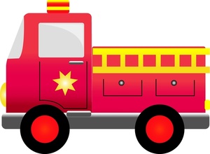 Fire Engine Clipart Image   Fire Truck In Fire Engine Red A Siren