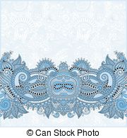 Paisley Border Vector Clipart And Illustrations