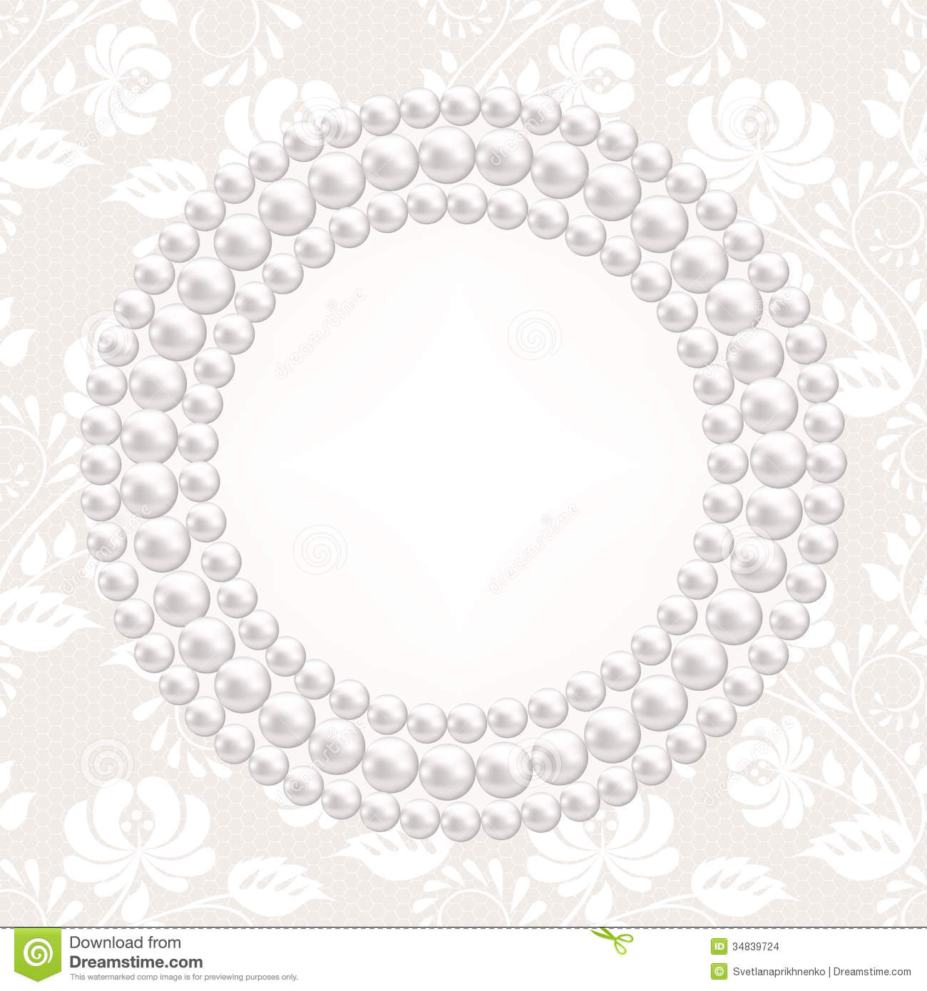 Displaying 19  Images For   Pearls Border Clip Art
